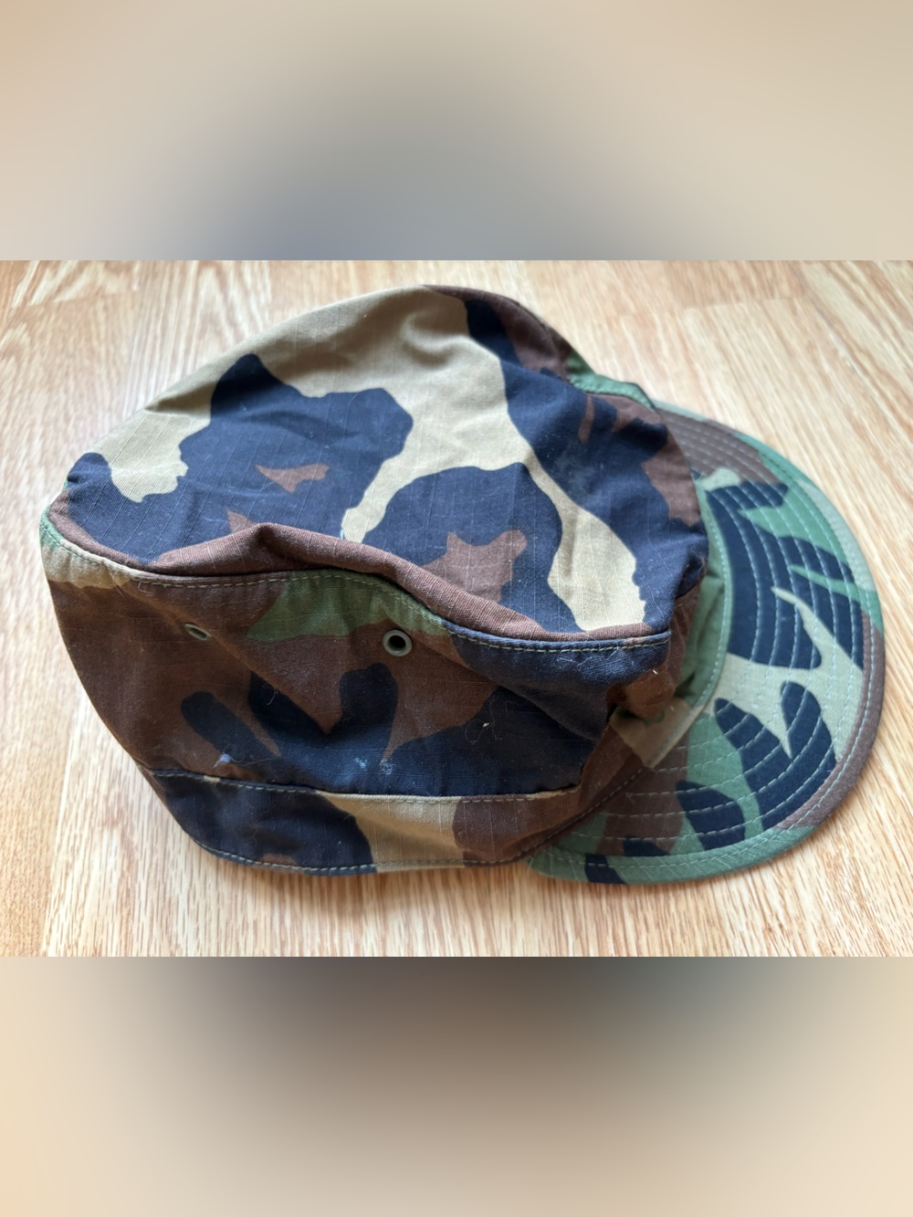 US military issued camo hot weather cap hat 7 5/8